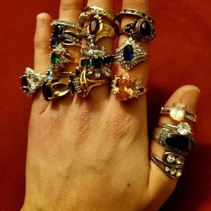 20 Rings Costume Jewelry